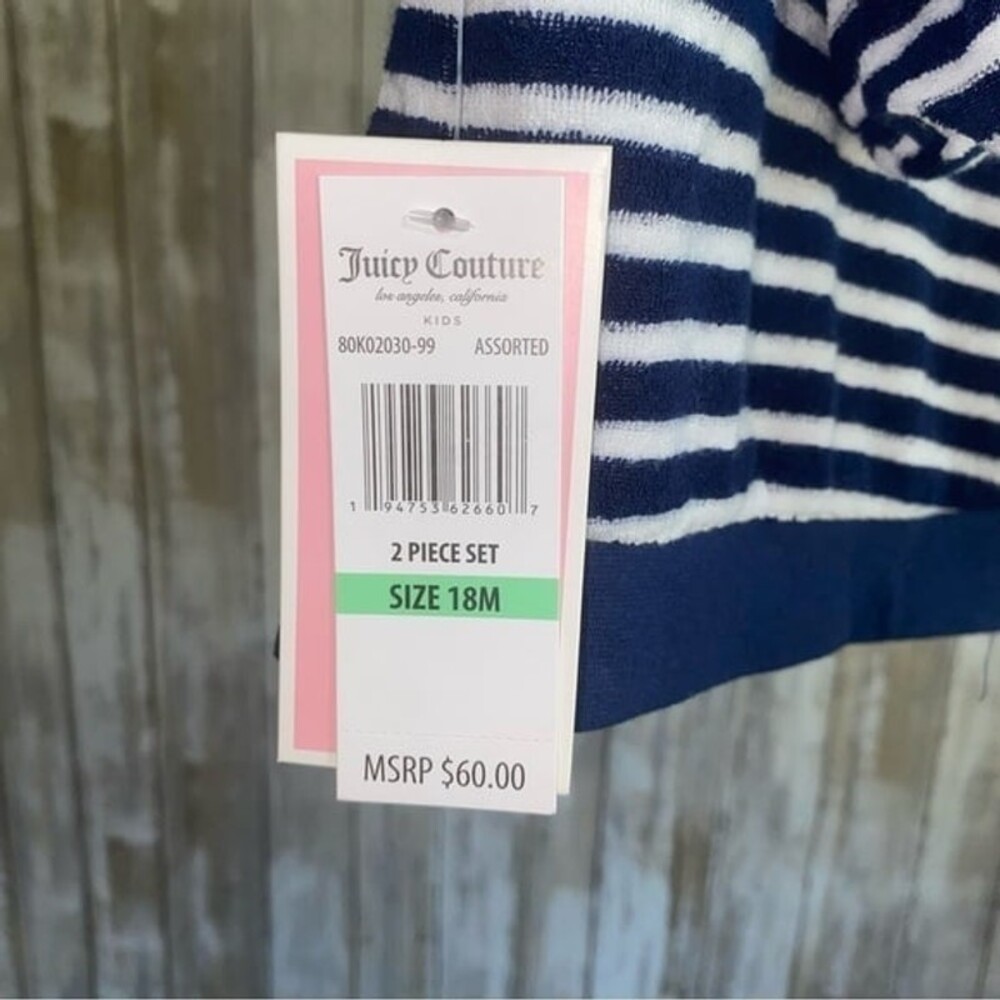 NWT Juicy Couture Terry Cloth Top 18M - Picture 3 of 4